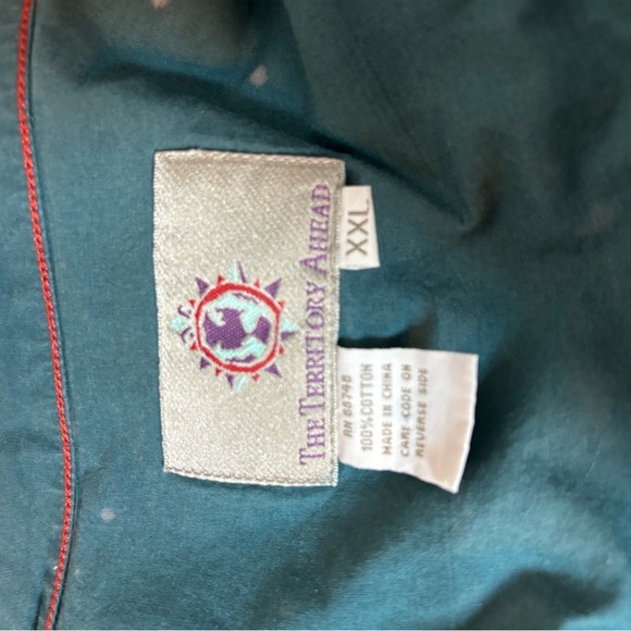 The Territory Ahead Green and Yellow Plaid Flannel Shirt Jacket - Picture 4 of 5